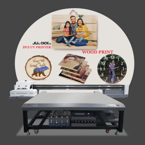 Jucolor 2513 8*4 FT UV Flatbed Printer for Metal Glass Wood Printing