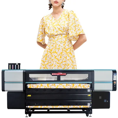 High Performance 1800mm/1900mm Automatic Kingjet Digital Printing Sublimation Paper Roll UV Textile Printer