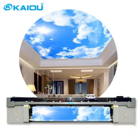 Kaiou 5000UR New Deign 130 Sqm/H 5m Large Format LED UV Roll to Roll Printer for Advertising Banner
