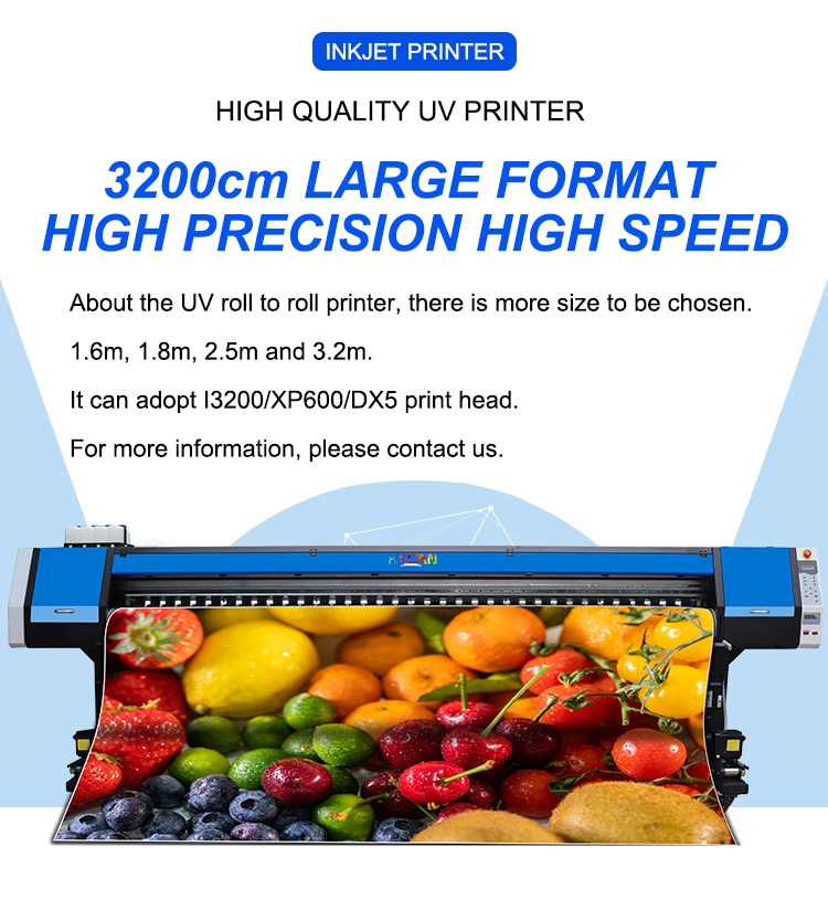 High Speed Eco Solvent Printer Flex Banner Vinyl Poster Printing Machine 3.2m