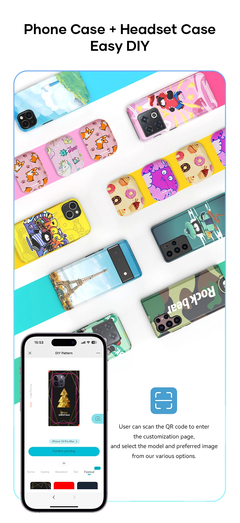 3D Sublimation Phone Case Printer Heat Press Machine DIY Custom Cell Mobile Phone Case Heat Transfer Maker Machine